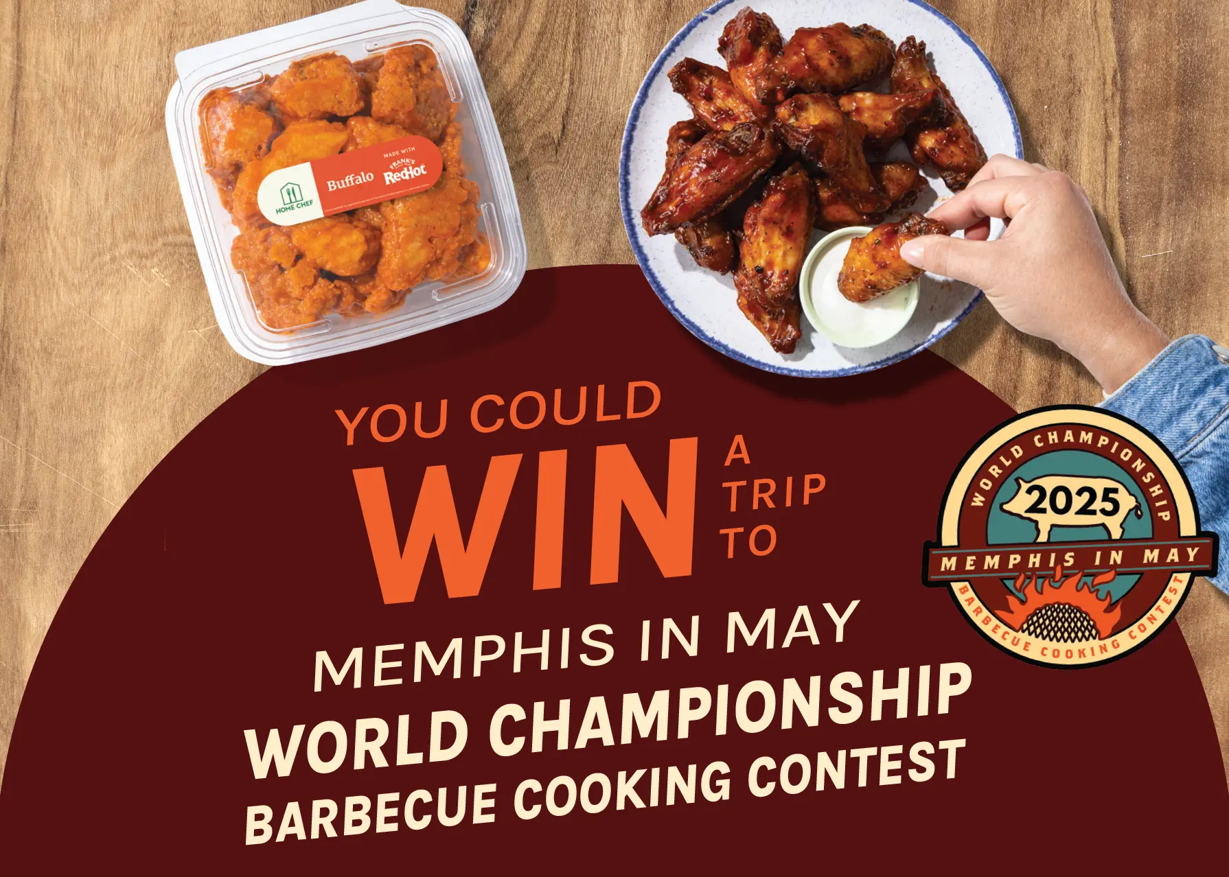 You could win a trip to Memphis in May World Championship Barbecue Cooking Contest